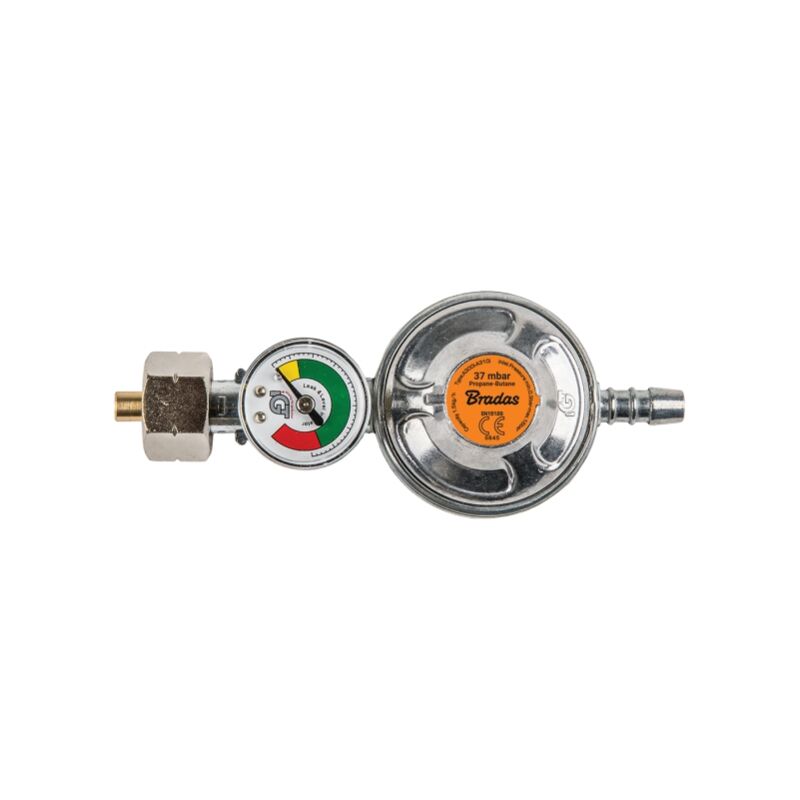 Bradas - régulateur de pression de gaz 37 mbar - manomètre propane rg A310IE-M
