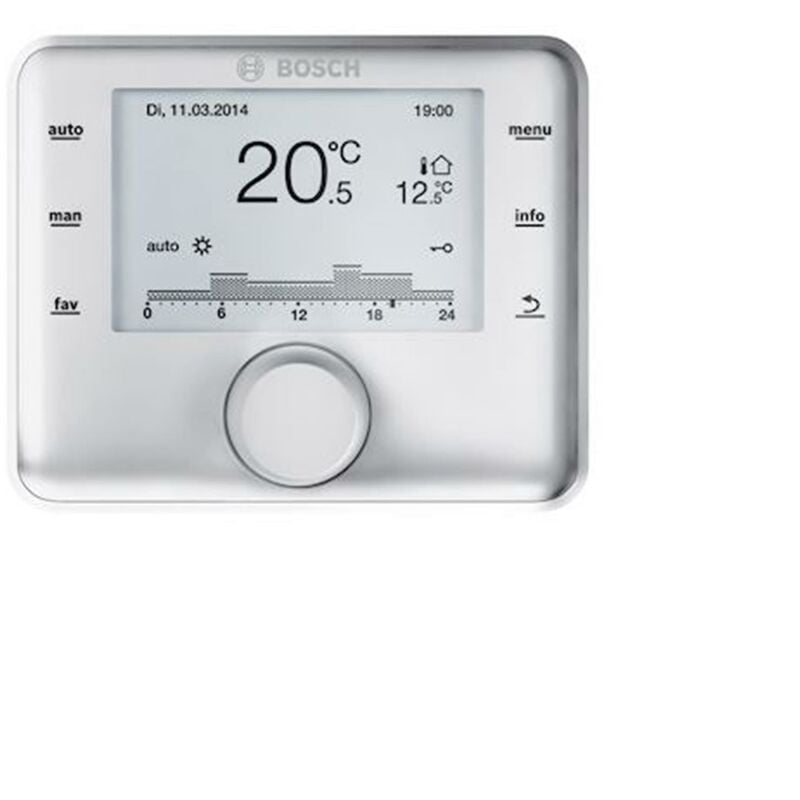 Bosch - Régulation ambiance multi-circuit programmable CW400 - Régulation murale à action proportionnelle CW400