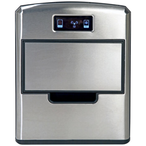 RGV Mojito Ice FG12D 150 W Machine à glaçon portable 12 kg/24h Noir, Acier inoxydable