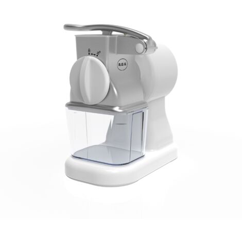 RGV Robusta Junior Râpe électrique et spiraliseur Transparent, Blanc