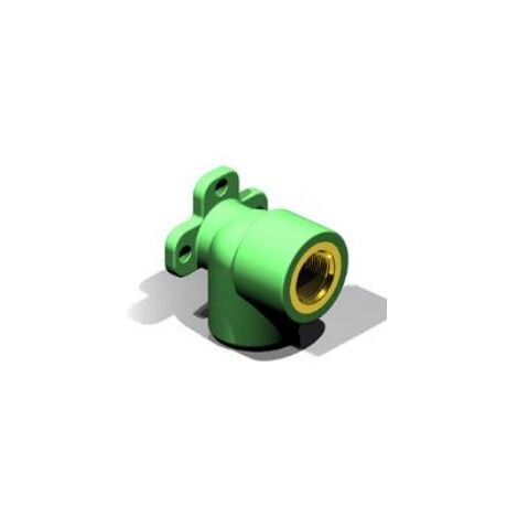 RH Green Pipe surface plate elbow - AQUATHERM Dimensions : Ø25mm x 1/2" x 1/2