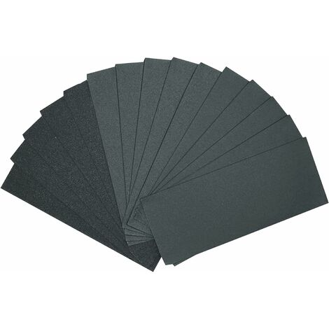 RHAFAYRE 20 Paquete de Papel de Lija Húmedo y Seco, Papel de Lija de 23 x 9,3 cm, Papel de Lija de Grano Fino 1000 para Pulir Metal, Madera, Coches, Muebles de Madera