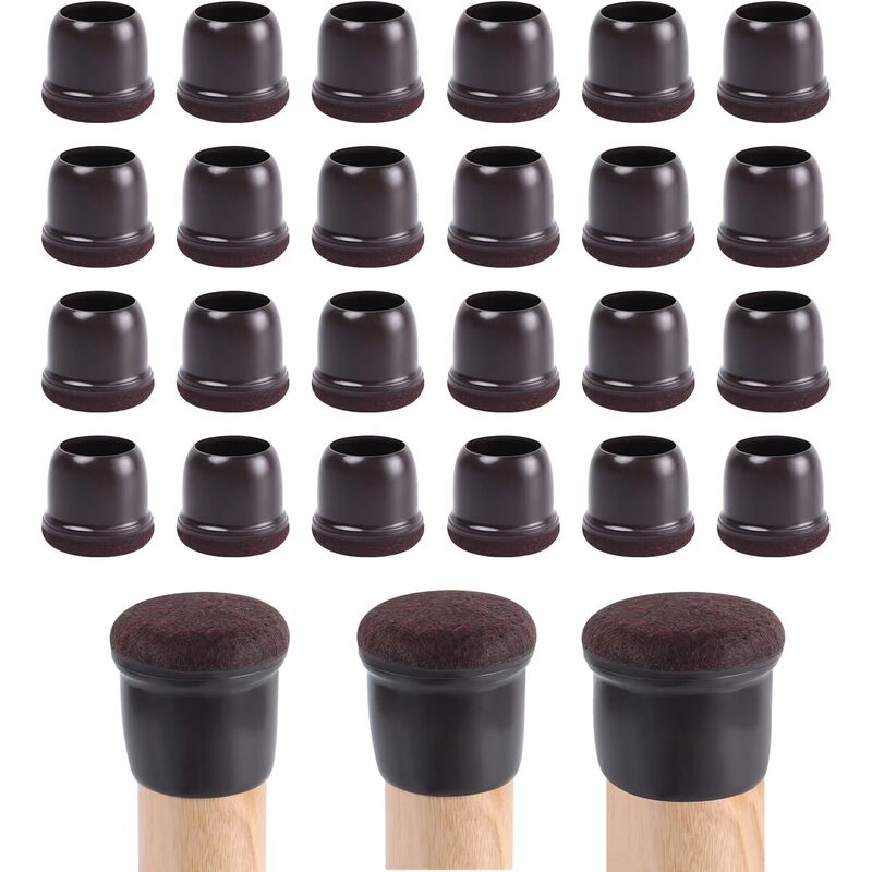 24 pezzi in silicone per gambe per sedie 14-19 mm