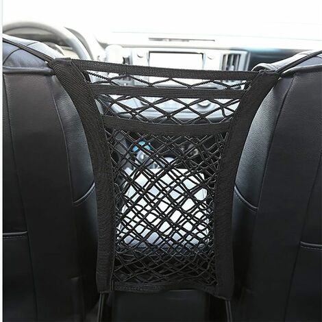 3-Schicht Auto Lagerung Netztasche zwischen Sitzen Auto Teiler Haustier  Barriere Dehnbare Elastische Netztasche Organizer Auto Zubehör