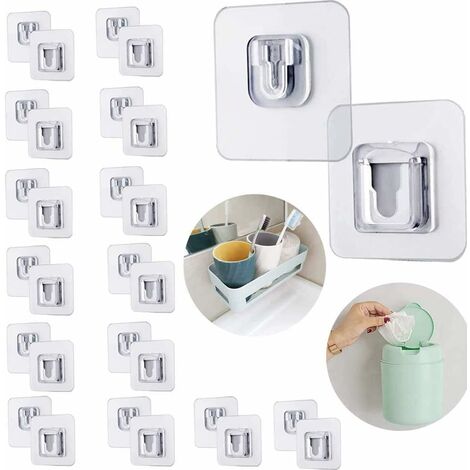 APPENDIABITI 2 GANCI Posti Adesivo Parete Casa Cucina Bagno Attaccapanni  dfh EUR 14,99 - PicClick IT