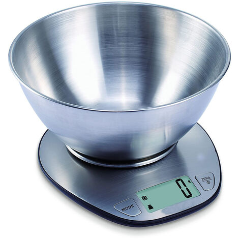 BILANCIA DA CUCINA METALLO ACCIAIO INOX TURCHESE