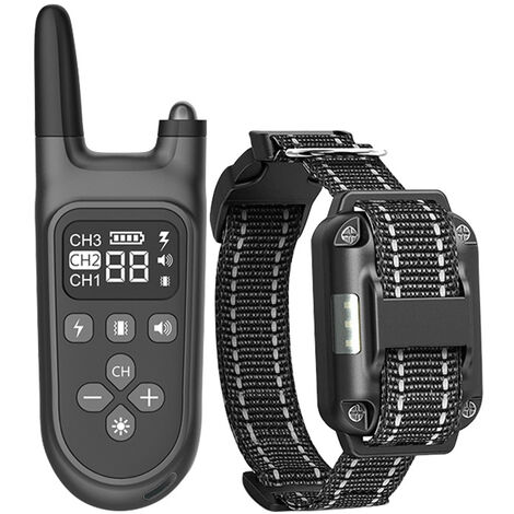 RHAFAYRE Collier Anti-aboiement Automatique pour Chiens, Collier de Dressage pour Chiens Version 2022, Chocs Très Efficaces Ainsi Que la Vibration pour Stopper Les Aboiements - IPX7 Résistant à L’Eau