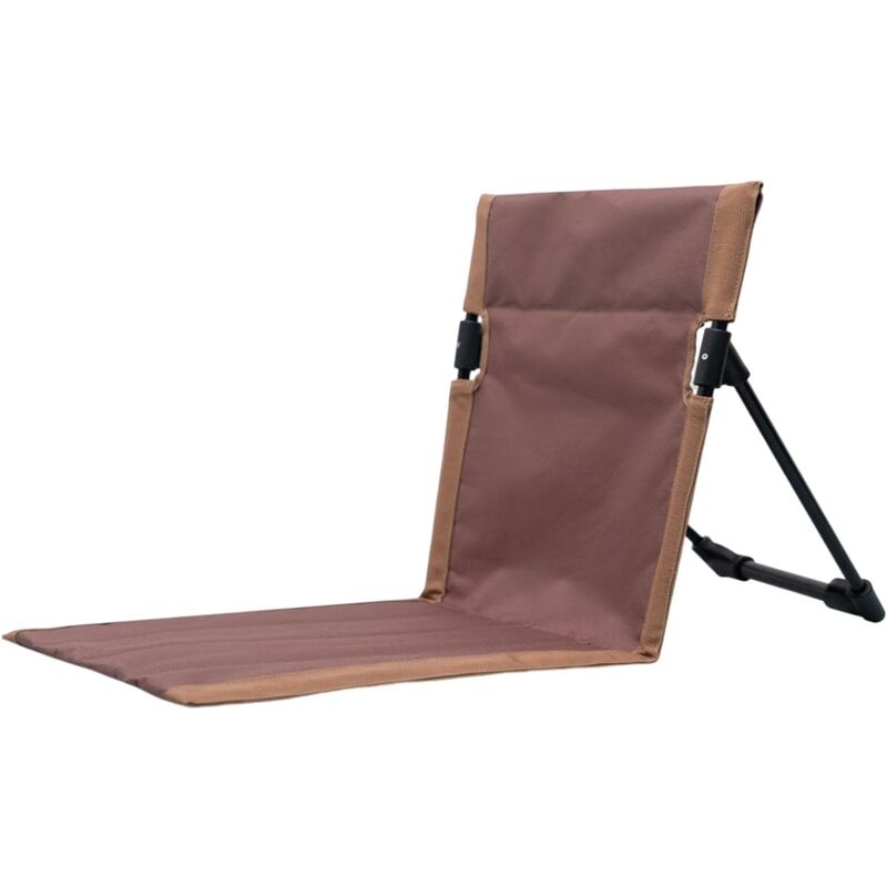 Coussin rembourré pour chaise de camping pliante d'extérieur léger (marron) - Rhafayre