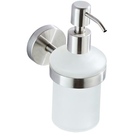 DOSATORE SAPONE LIQUIDO A PARETE A TASSELLO IN CERAMICA BIANCO IN OTTONE  CROMATO LUCIDO COLLEZIONE SKIPPER ART.S205D