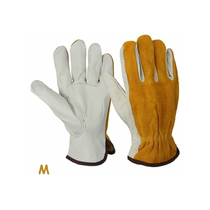 Gants de travail de soudage de travail Protection des mains Thorn Proof, jaune m - Rhafayre