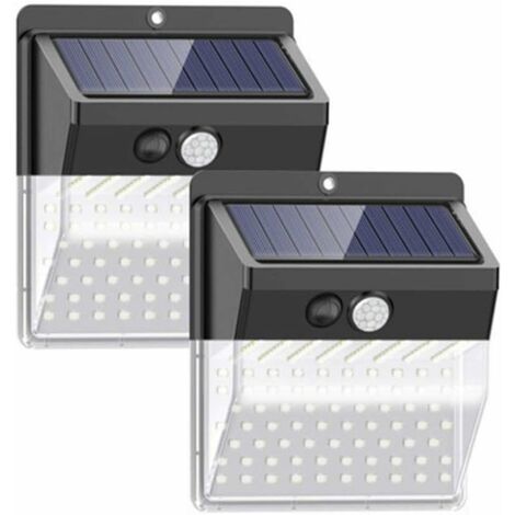 MINKUROW Luces Solares Para Exteriores, Paquete De 2 213 Luces Led De  Seguridad Para Exteriores Con