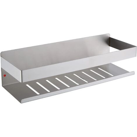 Mensola A Ventosa Con Motivo Stile Ondulato Semplice, Portaoggetti Bagno  Muro, Autoadesivo Mensole Bagno Organizzatore Senza Foratura, Mensola Bagno  Con Ventosa Per Bagno Cucina 29 X 13 X 21cm : : Casa