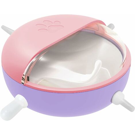RHAFAYRE Neonato Cucciolo Gattino Alimentatore per Latte con capezzoli Multi-Pet Dispositivo per Allattamento in Silicone Distributore di Latte per Gatti Cani Conigli, Rosa