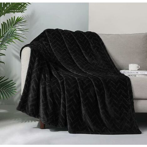 RHAFAYRE Plush Fleece Blanket ,Queen Size Couch Blanket, Soft