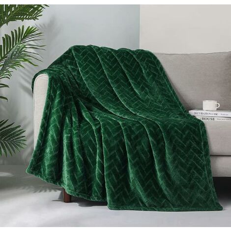 RHAFAYRE Plush Fleece Blanket ,Queen Size Couch Blanket, Soft