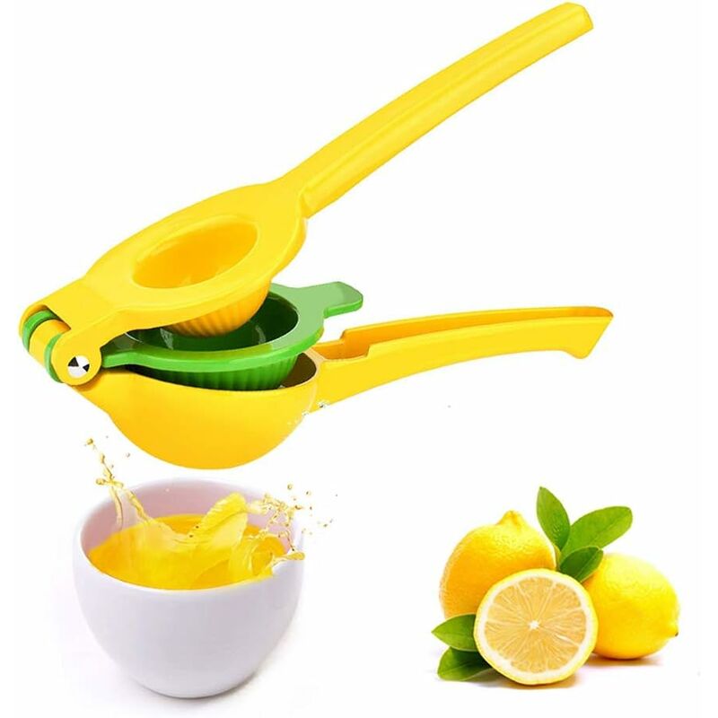 Image of RHAFAYRE Spremiagrumi Limone Lime, Lavabile in Lavastoviglie, Senza Polpa e Semi, Manico Lungo, Spremiagrumi Manuale Resistente, Lime, Limoni Frutta