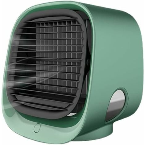 RHAFAYRE Ventilador enfriador de aire Aire acondicionado portátil Ventilador de enfriamiento de aire de escritorio Humidificador Purificador Oficina Dormitorio Enfriador de agua de verano,Verde