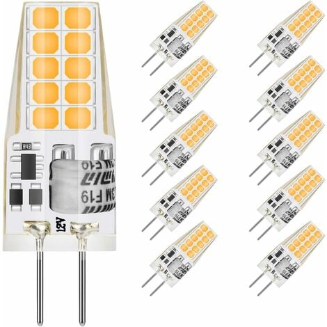 G4 Led Cappa Bulbo 12v 2w Bianco Freddo 6000k, 200lm, Bi-pin G4 Alogena  equivalente, Led G4 Lampada 12v AC / DC Per Camper Van/Cappa da cucina, Non  dimmerabile