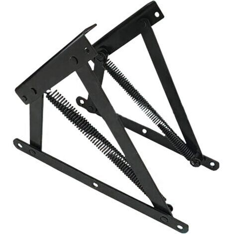 RHG 1 paire de charnières inférieures, canapé-lit, compartiment de rangement, charnière de levage, mécanisme à ressort pour chaise pliante et sommier inclinable à charnière et boîte à ressorts