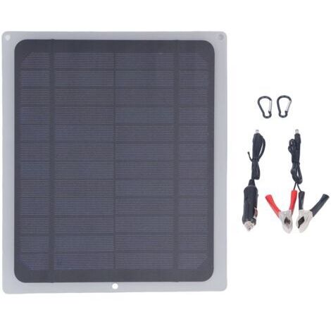RHG 12V 10W Mini Panneau Solaire Anti Reverse Charge Étanche Monocristallin USB Panneau Solaire Chargeur pour Téléphone Ventilateur Extérieur