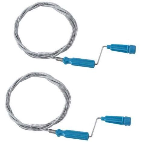 RHG (2 pcs)Furet deboucheur canalisation professionnel, 5 mètres Spirale deboucheur wc avec manivelle, Sonde de debouchage, Pratique et Efficace Deboucheur pour WC Evier Canalisation