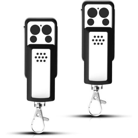 RHG 2 Télécommandes pour Motorisation de PortailCompatible Avidsen 114253, 104257, 104250Design Compact à Glissière, 4 Canaux, Signal Stable, Clonage Facile