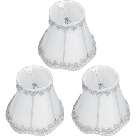 RHG 3 pièces abat-jour moderne E14 bougie lustre abat-jour Clip sur Installation décoration intérieure