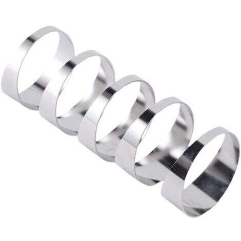 RHG 5 pièces de découpes en acier inoxydable 304 à rayon serré, ébavurées, non soudées, pour la modification du système d'échappement automobile, 7,6 cm (3 pouces).
