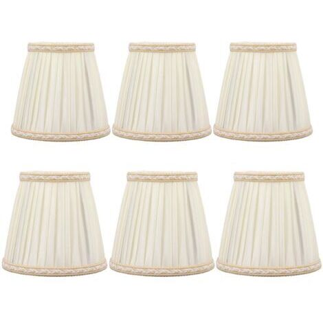 RHG 6 Pièces Abat-Jour pour Lampes de Table Lampe, abat jour clip, abat jour , Lustre de Bougeoir - B