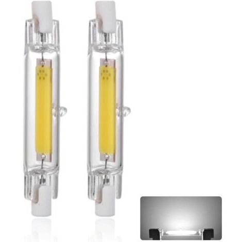 RHG Ampoule LED R7S 78mm 20W Blanc Froid 6000K, 1500LM, Équivalent Lampe Halogène J78 200W, Dimmable, 360 Degrés Linéaire Ampoule 20W R7S 78mm Slim COB LED, 2PCS