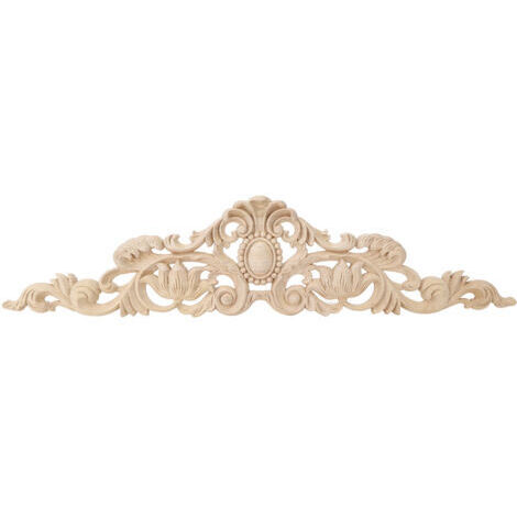 RHG Applique de bois au style européen de 50x12cm pour la décoration de meubles de maison et de cour
