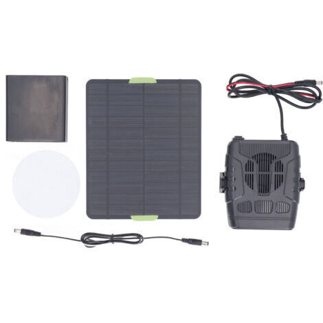RHG Chauffage de voiture 12V 50W Panneau solaire portable Écologique Désembueur de voiture pour maison d'animaux domestiques
