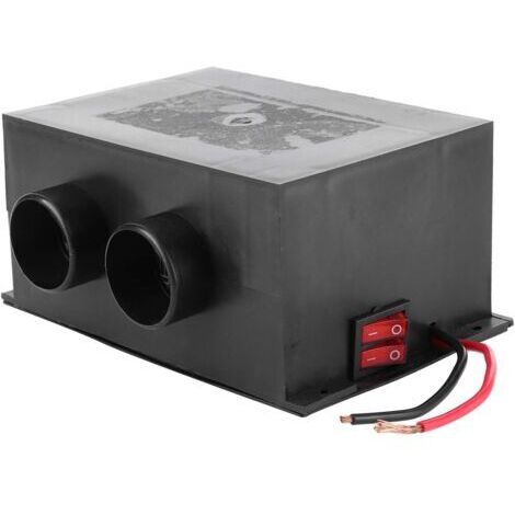 RHG Chauffage de voiture 12V 600WDégivrage rapide silencieuxMatériau ABS2 sorties d'airInstallation facile sur batterie ou générateur