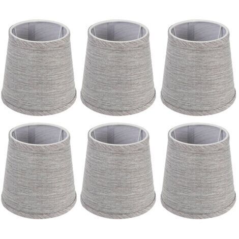 RHG Couverture de lumière moderne en tissu, Film intérieur pour abat-jour, Style européen pour lustre, applique murale avec Interface E14, 6 pièces