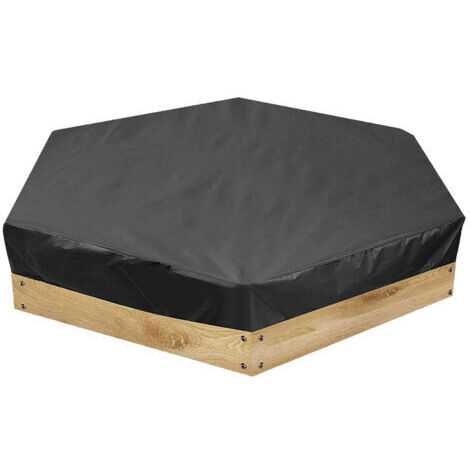 RHG Housse de Bac à Sable pour Enfants, Bache bac à Sable, Bac a Sable avec Couvercle, pour Enfants en Tissu Polyester 190T Jardin ExtéRieur Décontracté, Imperméable, Résistant au Froid (180x150x20cm)