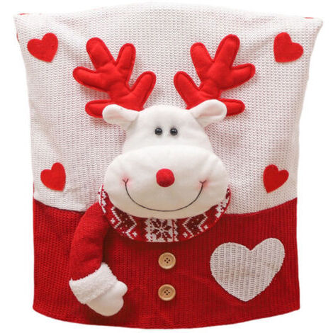 RHG Housse de chaise décorative pour Noël - Décoration de fête pour maison