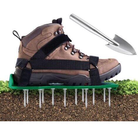 RHG Ineasicer Sandales Aérateur Pelouse, Chaussure à Gazon, Pelouse Ventilateur Scarificateur Gazon Scarificateur Gazon Ongles Chaussures pour Votre Gazon