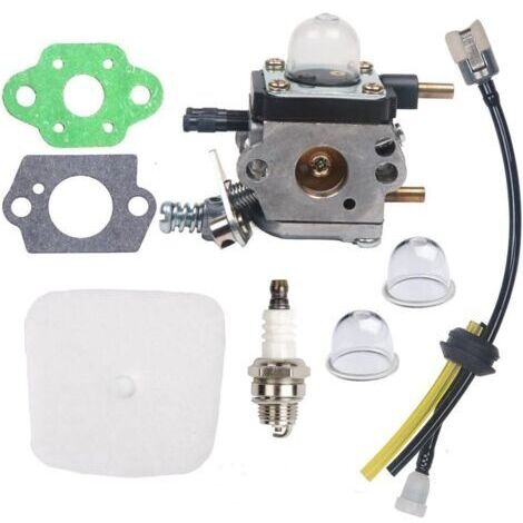 RHG Kit Carburateur C1U-K54A avec filtre à air et bougie d'allumage - Pour motoculteur/cultivateur 2 cycles Mantis 7222 7222E 7222M 7225 7230 7234 7240 7920 7924