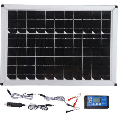 RHG Kit de panneau solaire portable 100 W 18 V Panneau solaire portable monocristallin 100 W 18 V pour automobiles, navires, avions, agriculture extérieure, plantation, tourisme