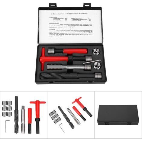 RHG Kit de Réparation de Filetage M16x2, Clé de Foret Torsadée en Acier Inoxydable Insert Fileté