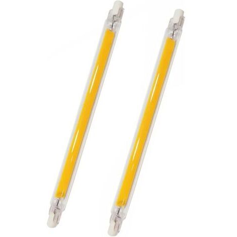 RHG Lot de 2 Ampoule R7S LED 189mm, 1200LM, R7S 20W COB LED Équivalent Halogène R7S J118 100W 120W, 360 Degrés, Non-dimmable, LED R7S 189mm Slim pour Plafonnier/Lampadaire,Blanc froid 6000K