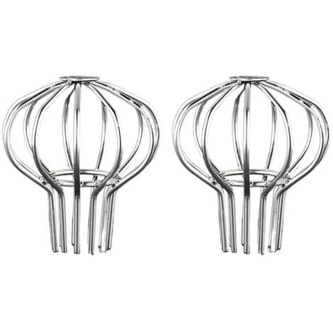 RHG Lot de 2 protections de gouttière en acier inoxydable pour gouttière, protection contre les feuilles, la mousse, la boue et les débris (convient pour un trou de 50 mm de diamètre)