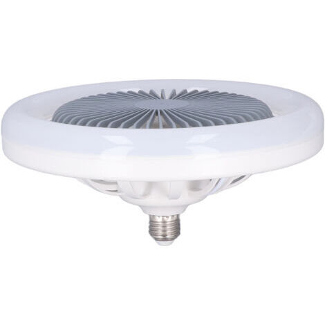 RHG Lumière du plafond, ventilateur LED silencieux réglable E27 30W pour chambre d'enfant et chambre à coucher 85-265V