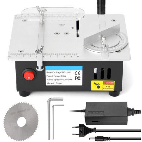 RHG Mini-table de table 96W 7 vitesses Alimentation réglable Cutter électrique