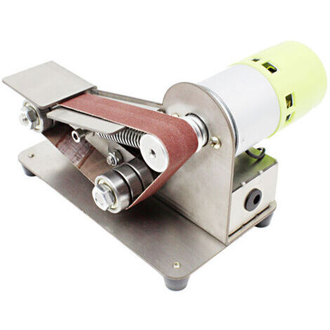 RHG Ponceur de courroie de pointe de couteau à angle fixe à 15 degrés 7 Machine de polissage de polissage réglable de niveau avec des ceintures de ponçage de 10 pcs