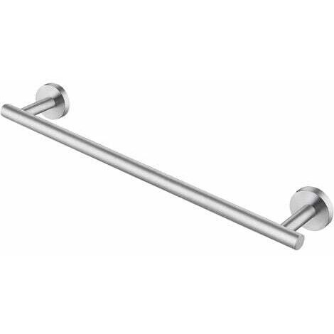 RHG Porte-serviettes salle de bain porte-serviettes mural porte-serviettes de bain en acier inoxydable SUS304 porte-serviettes organisateur 50 CM support brossé -