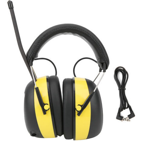 RHG Protecteurs d'oreilles Casque Anti Bruit, Casque antibruit en serre-tête pliable, Réduction du bruit Protection auditive réglable, Pour milieu bruyant et stressant