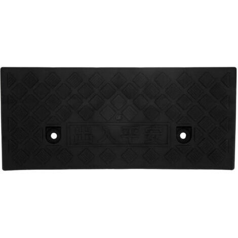 RHG Rampe de seuil portative de rampe de bordure en plastique d'épaisseur de 5 cm pour les fournitures de quai de chargement d'allée de véhicule de voiture noir