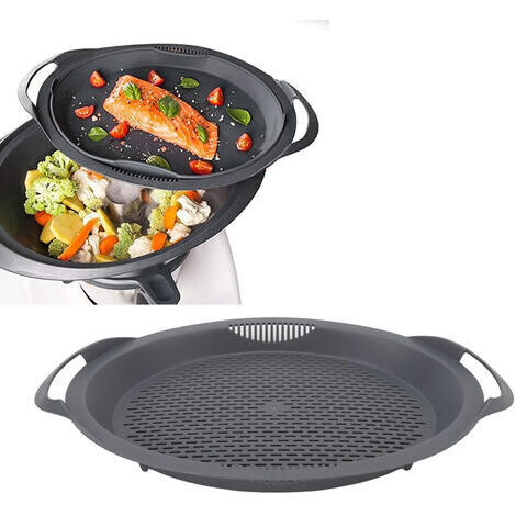 RHG Rubberskin Plateau à vapeur perforé résistant aux hautes températures, adapté au Thermomix Varoma TM6 TM5 TM31 TM-Friend