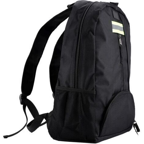 RHG Sac à dos en toile Oxford pour outils, sac résistant à l'usure pour électricien, plombier, réparateur (Noir)